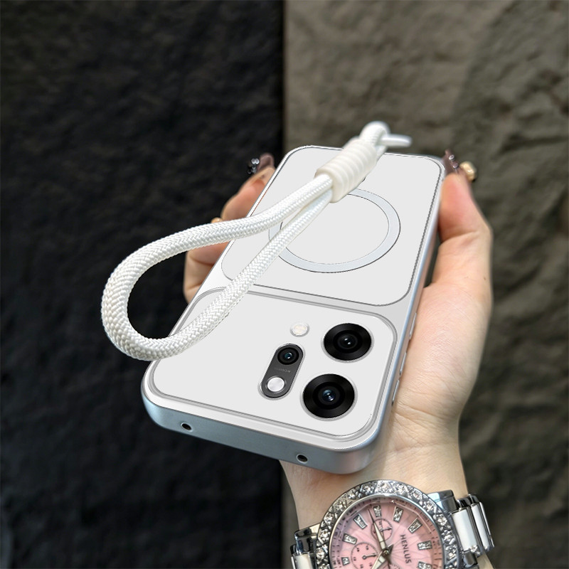 Ốp Lưng PBZZ Cho OPPO Reno 14 pro reno14 Reno 14F 5g Vỏ Điện Thoại Vỏ Mềm Silicon Chống Sốc Thiết Kế Mới Thẩm Mỹ Có Dây Buộc Cho Bé Gái Từ Tính TBDTBS1