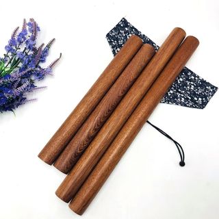Haoyuan Gỗ Mun Cán Pin Gỗ Nguyên Gỗ Chống Dính Bột Pin Nhà Bếp Dụng Cụ Làm Bánh Yuanhao LTQV