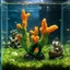 Bể cá Nuôi tôm Cây san hô nhân tạo cho bể cá Terrarium