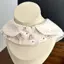 Dễ Thương Thú Cưng Nước Bọt Khăn Mèo Yếm Nơ Yếm Chó Nhỏ Muppet Xanh Trắng Teddy Bichon Trang Trí Mảnh
