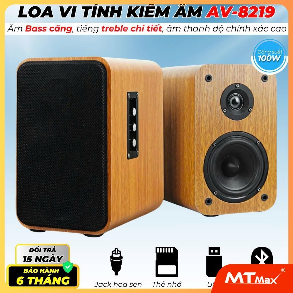 Loa Máy Tính , Loa Vi Tính Loahao 8219  màu Gỗ sang trọng Nhỏ Gọn Bass Cực Hay