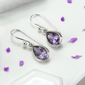 Cao Shi - Giọt nước bông tai trắng sang trọng, phù hợp làm trang sức thanh lịch