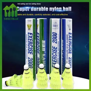 Bóng Cầu Lông Nylon Màu Vàng Trắng - Bền Bỉ Cho Luyện Tập