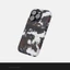 Họa tiết lông đen cổ điển Thích hợp cho iPhone 17Promax 16Pro 15 11 12 13 14 xs XR 17Air Vỏ cứng hai lớp chống sốc M9XX