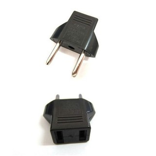 Đầu chuyển phích cắm 2 chân dẹt (us) sang 2 chân tròn (eu)，Phù hợp du lịch, đi công tác, sạc mọi lúc
