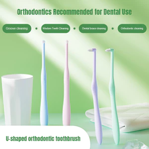 【Roshy】Bàn chải vệ sinh răng miệng Inter Dental Bàn chải chỉnh nha Đầu nhọn Bàn chải đơn Bàn chải đánh răng hình chữ U
