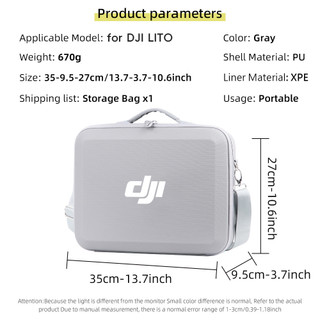 Dành cho bộ túi lưu trữ DJI LITO 1 / X1, túi đeo chéo cầm tay RC 2 / RC-N3 hộp lưu trữ điều khiển từ xa Lito 1 phụ kiện máy bay không người lái