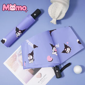 Dù tự động hoạt hình Kuromi, My Melody và Cinnamon - dễ thương, che nắng hiệu quả
