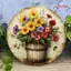 CIFbuy Vintage Retro Hoa Tín Hiệu Kim Loại Treo Tường Nghệ Thuật Trang Trí Mộc Mạc Cho Gia Đình Nhà Bếp Mảng Bám