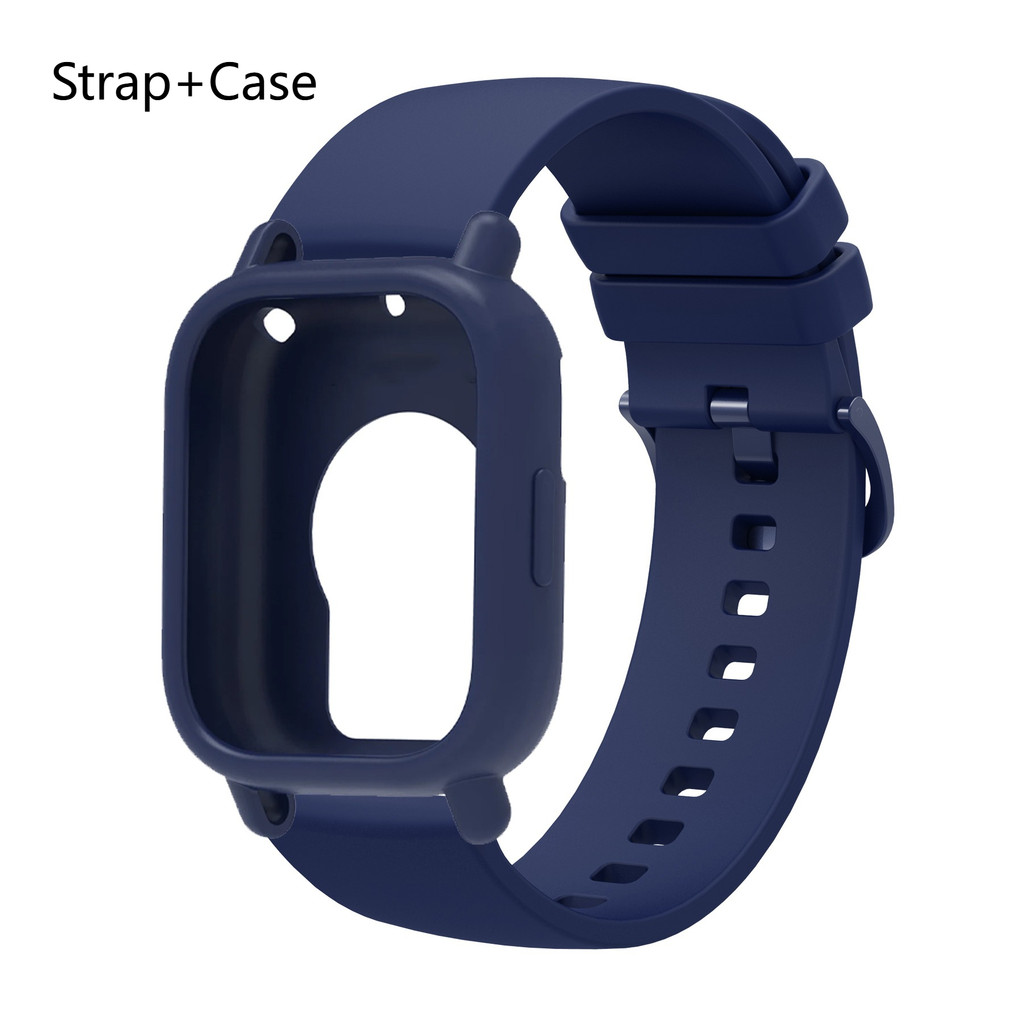 Dây đeo silicon + vỏ cho Redmi Watch 5Active / 5Lite vỏ bảo vệ vòng đeo tay thể thao