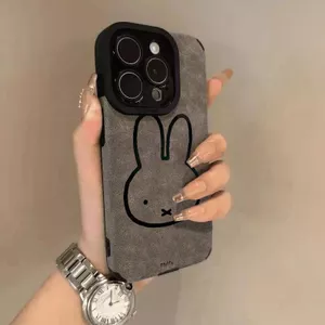 Phác thảo thỏ phù hợp với iPhone171615promax vỏ điện thoại lông 141312 bộ vỏ mềm