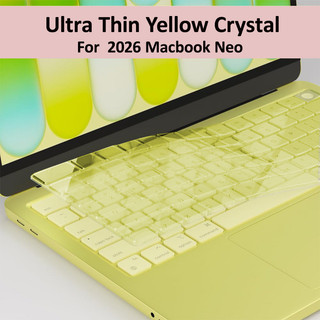 Vỏ bàn phím TPU pha lê màu mới cho Macbook Neo 13 A3404 2026 Air 13 15 M5 M4 M3 M2 A3448 A3449 Pro 14 16 inch M1 A3112 A2991