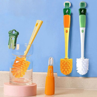 Cọ vệ sinh ly cốc, bình sữa 4in1 tay cầm dài đa năng tiện lợi