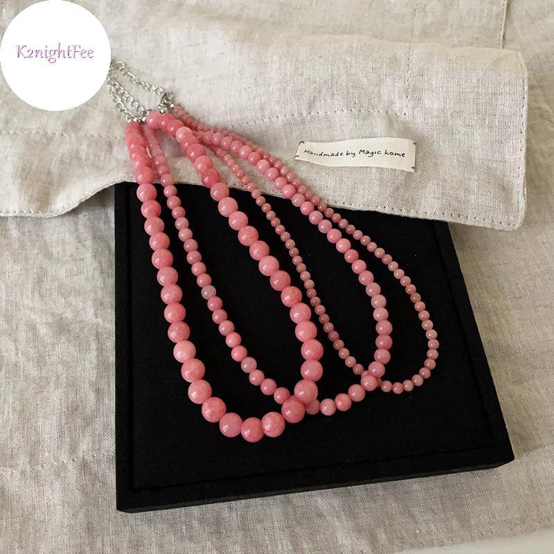 K2nightFee Choker Đá Tự Nhiên Hồng Xanh - Phù Hợp Tiệc Và Hàng Ngày | Quà Tặng Việt Nam