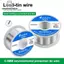Bộ dụng cụ hàn Tweeduj Dây hàn 100 / 50g Với bột thông lượng Rosin 30g Lõi hàn không sạch được thiết kế để sửa chữa điện tử VN