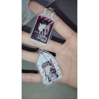 A Lovely Meal Photocard Holder Anime KeyChain Pendant for Bag Good Friend Creative Gifts Collection Exquisite Toys
