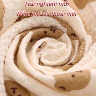 Bé Muslin Swaddle Chăn Cotton Thoáng Khí Mềm Mại Thân Thiện Với Da Mầm Non Ngủ Bọc