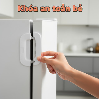 Khóa Tủ Lạnh Cho Bé ABS Tủ An Toàn Trẻ Em Khóa Ngăn Kéo Nút Kép Dính Thiết Bị Gia Đình