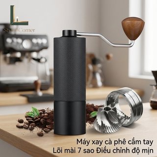 Hướng dẫn sử dụng Máy xay cà phê Tay quay bằng thép không gỉ 7 lõi có thể điều chỉnh Espresso Du lịch tại nhà