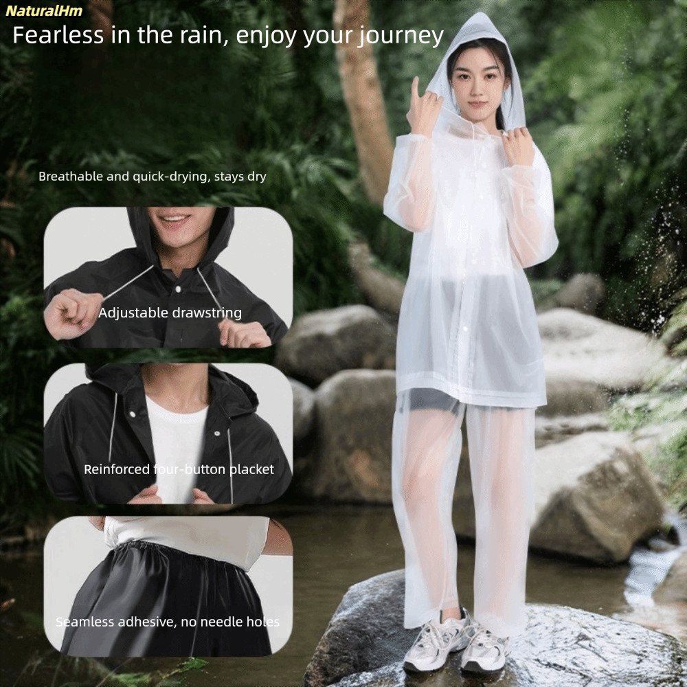 Bộ áo mưa NATURALHM chống gió, dễ điều chỉnh - Perfect cho việc đi xe đạp