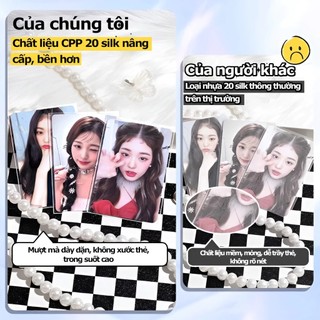 Sleeves PACK 50 bảo vệ card album lomo card Sleeve Hard kpop thẻ bài,Bề mặt thẻ mịn, siêu trong suốt và rõ ràng
