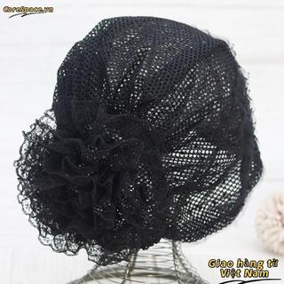 Mũ Turban CORESSPACE - Khăn Trùm Đầu Có Ren Thanh Lịch, Thời Trang Mùa Hè Cho Nữ