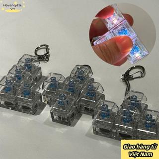 Bàn phím ngón tay HAVENLYCO, Móc khóa Fidget giảm căng thẳng tiện ích, 4 / 5 phím Pass The Time Button Keycap Clicker Toy Kids