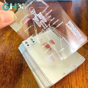 GHX Giải Phẫu Con Người Bộ Thẻ Trò Chơi Trong Suốt Vui Nhộn Cho Tiệc VN