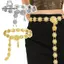 Dây Xích Dân Tộc Boho Kim Loại Rỗng Khắc Họa Tiết Hoa, Phù Hợp Cho Nữ