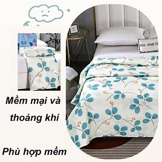 Chăn Làm Mát Mùa Hè Nhẹ Thoáng Khí Giặt Cotton Mềm Mại Thân Thiện Với Da Máy Giặt Phòng Ngủ
