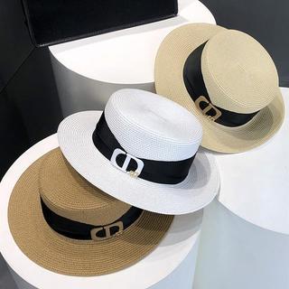 Mũ Nữ Flat Top Hat Chống Nắng Cho Đi Biển và Kỳ Nghỉ