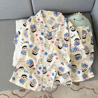 Áo quần ngủ cotton họa tiết Dachshund đáng yêu cho nam,short thoải mái mùa hè