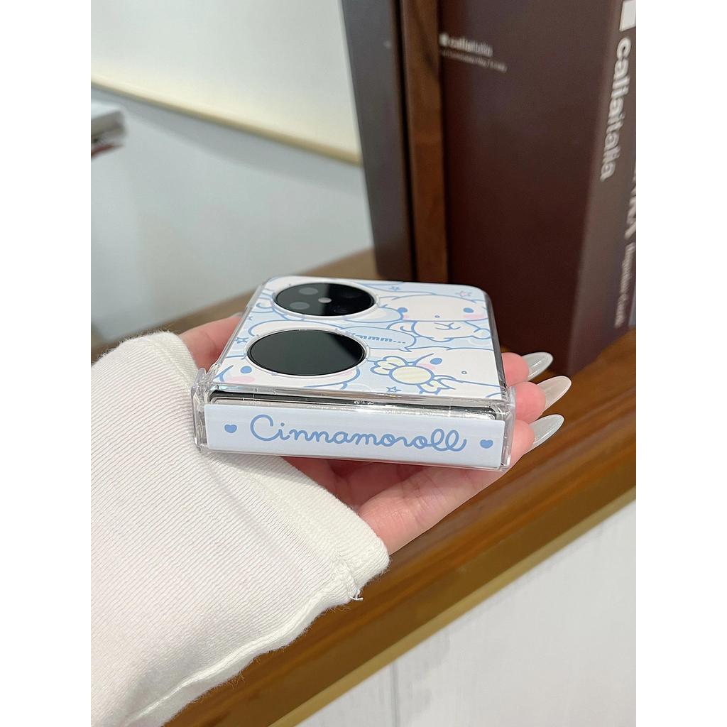 Tương thích với Samsung Galaxy ZFlip7 ZFlip6 Vỏ điện thoại đứng từ tính hoạt hình Puppy Bao gồm dây buộc Vỏ cứng có thể gập lại Tương thích với ZFlip 7 6 5 4 3 5G