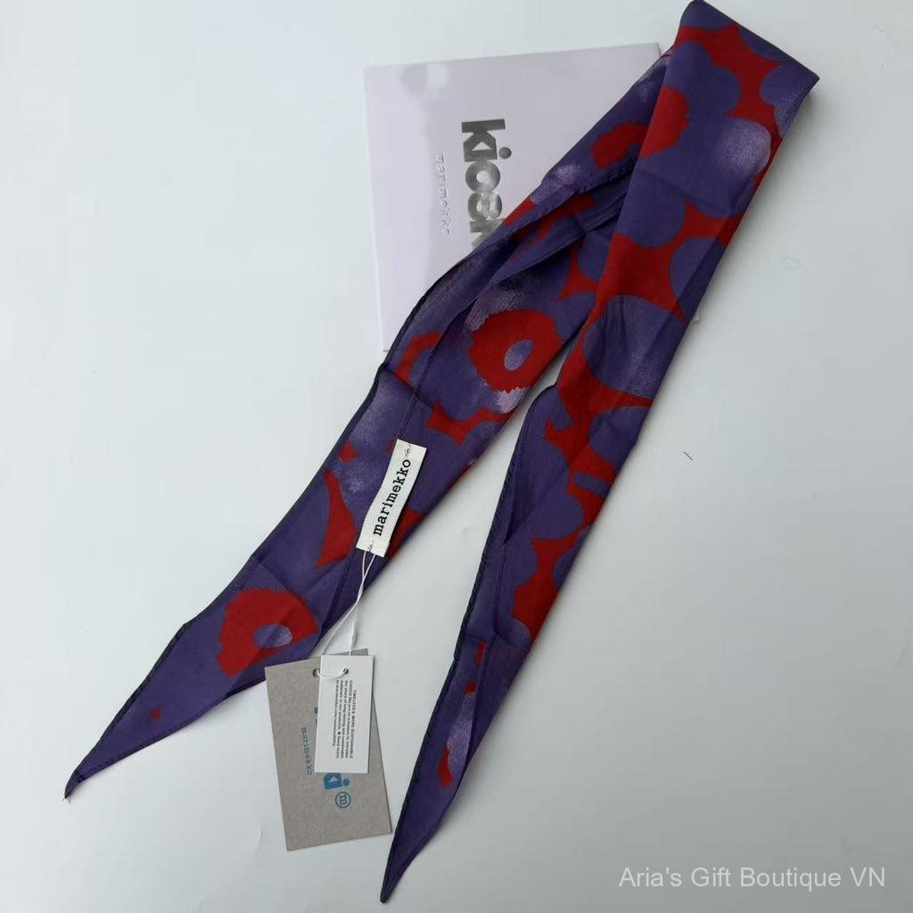 [Aria G-1] Khăn quàng cổ tam giác Cotton nguyên chất Dải dài Nữ Xuân Thu Thời trang Trang trí mùa hè