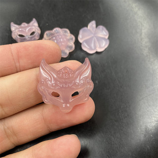 ((1 Cái) Phong Cách Mới Màu Hồng Chalcedony Mã Não Cáo Mặt Dây Chuyền Hướng Dương Mặt Dây Chuyền Tự Làm Phụ Kiện