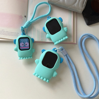 Phim Hoạt Hình Cá Hề Silicon Bảo Vệ Chống Thích Hợp Cho iwatch S11 10 9 8 7 ULTRA 6 5 4 SE 3 2 1 Kích Thước 38mm 40mm41mm42mm44mm45mm46mm49mm