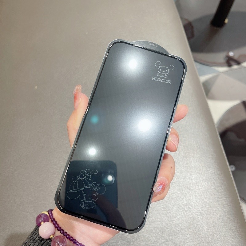 Bảo Vệ Màn Hình Cho iPhone 17 16 15 14 13 Pro max plus Bảo Vệ Toàn Diện Kính Cường Lực Hoạt Hình 6D Shadow 15Pro 15Promax 15Plus 16Pro 16Promax 16Plus 17Pro 17Promax