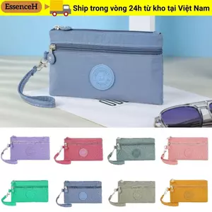 Ví đựng tiền xu ESSENCEH, Ví nữ bền di động, Hộp đựng thẻ tín dụng Nylon chống mài mòn chống nước dành cho nữ