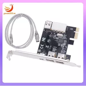 Thẻ ghi Video PCI-E 1X 1394 4 cổng DV HD Card Firewire 800 / 400 / 200 / 100Mbps Hỗ trợ trao đổi nóng cho máy tính để bàn