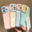 Ốp lưng, Chất liệu TPU mềm, Chống sốc, Bảo vệ, Màu Pastel trong suốt, Vỏ điện thoại silicon, Tương thích với iPhone 11, 12, 13, 14, 15, 16, Pro Max và Plus