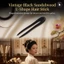 Kẹp tóc Ebony hình chữ U cổ điển - Thiết kế mèo gỗ đàn hương tím cho phong cách cổ xưa