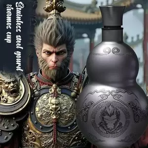 Bigapple Ngộ Không Chủ Đề 500ml Bình Nước Bầu Cách Nhiệt Cốc Thể Thao Di Động RDG