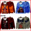 YB1 Anime Naruto Áo Unisex Dài Tay Zip-up Cosplay 3D Áo Khoác Kakashi Jiraiya Itachi Thời Trang Áo Khoác Ngoài