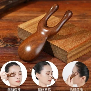 Y học Trung Quốc Ếch Nhỏ Máy Mát Xa Mũi Tay Cầu Mũi Chuyên Dụng Nâng Mặt Gỗ Kinh Tuyến Lược Massage Lược ZOMY