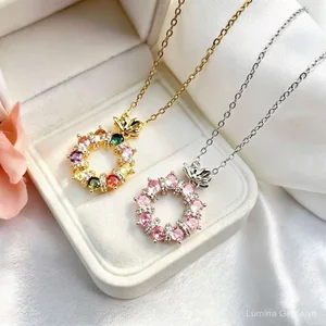 Màu Zircon Vòng Cổ Vòng Cổ Nữ Niche Cao Cấp Phù Hợp Với Xương Đòn Dây Xích Ánh Sáng Sang Trọng Sang Trọng Sang Trọng Sang Trọng Sang Trọng Trang Sức Bán Buôn Thời Trang