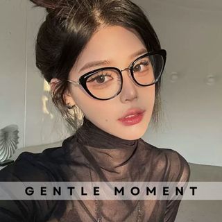 Gọng kính mắt mèo nữ GENTLE MOMENT gọng kim loại chống ánh sáng xanh chống tia UV thời trang phong cách GMK689