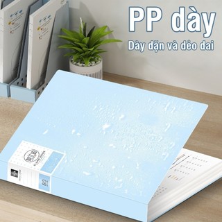 Tệp Tài Liệu A4 Đa Năng 20/30/40/60 Lá - File Đựng Giấy Tờ Nhựa PP Dày, Chống Thấm Cho Học Sinh