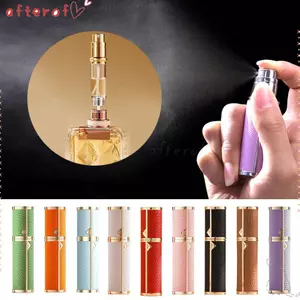 Chai nước hoa AFTEROF, Chai xịt hoa văn vải lanh rỗng, Hộp đựng mỹ phẩm có thể đổ lại dưới 5ml di động dành cho nữ
