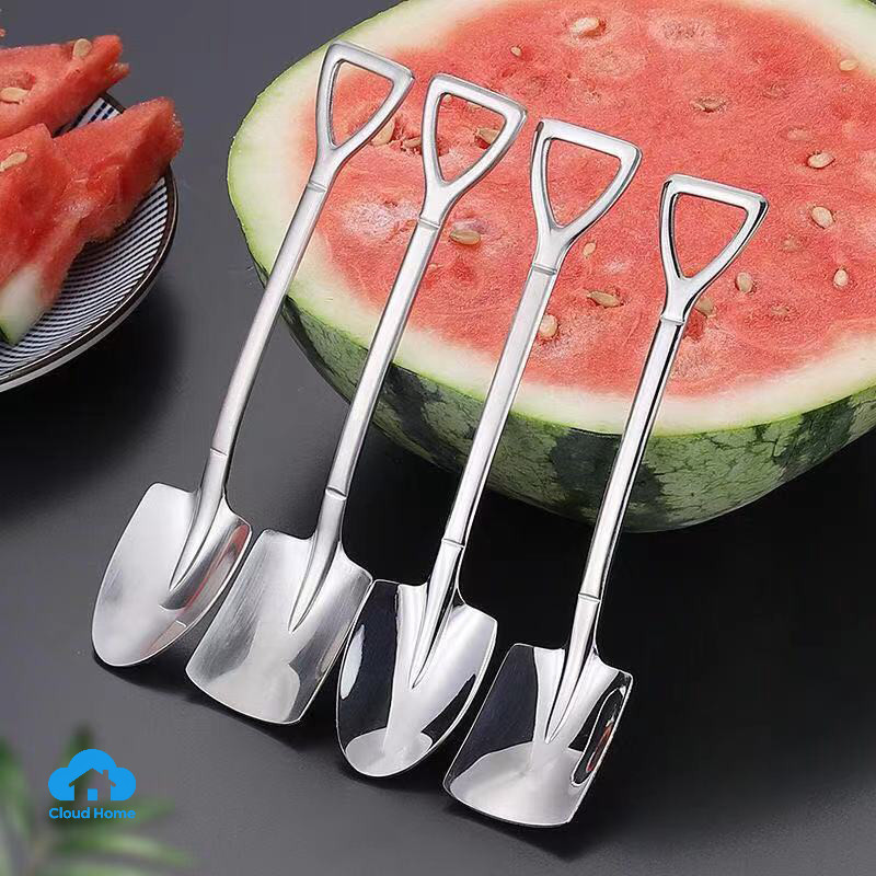 🌤️COD🌤️Muỗng / Xẻng Xúc Kem / Cà Phê / Dao Hình Dưa Hấu Sáng Tạo Dễ Thương