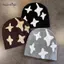 AqToCna Y2K In Mũ Dệt Kim Thu Đông Phố Mới Unisex Ấm Cá Nhân Đa Năng Thời Trang Niche Beanies AqToCna